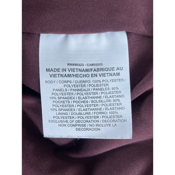 Nike Women’s Burgundy Sherpa Teddy Pullover Training Hoodie Front Pockets Sz XL - Picture 8 of 9